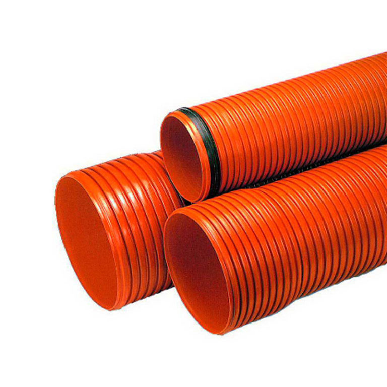 TUBERIA SANEAMIENTO CORRUGADA DOBLE PARED SN 8 COLOR TEJA