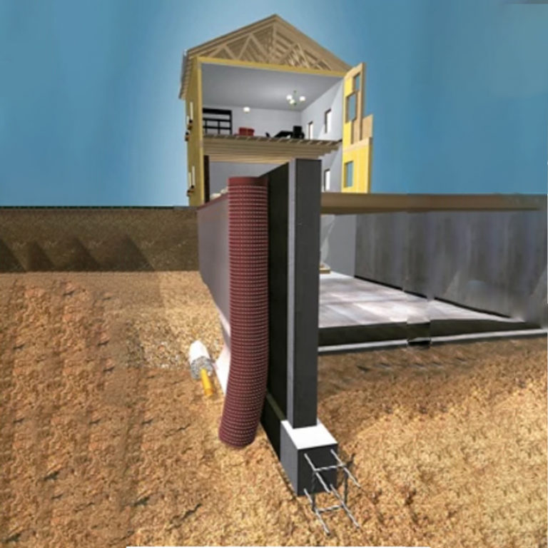 MEMBRANA MUROS SIN GEOTEXTIL